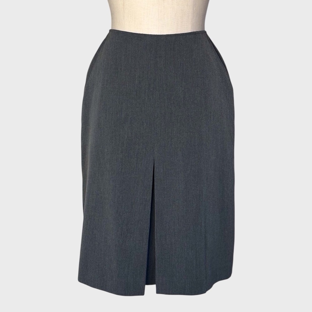Vintage Kasper Front Pleat Pencil Skirt